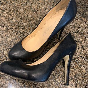 Marc Fisher black leather heels